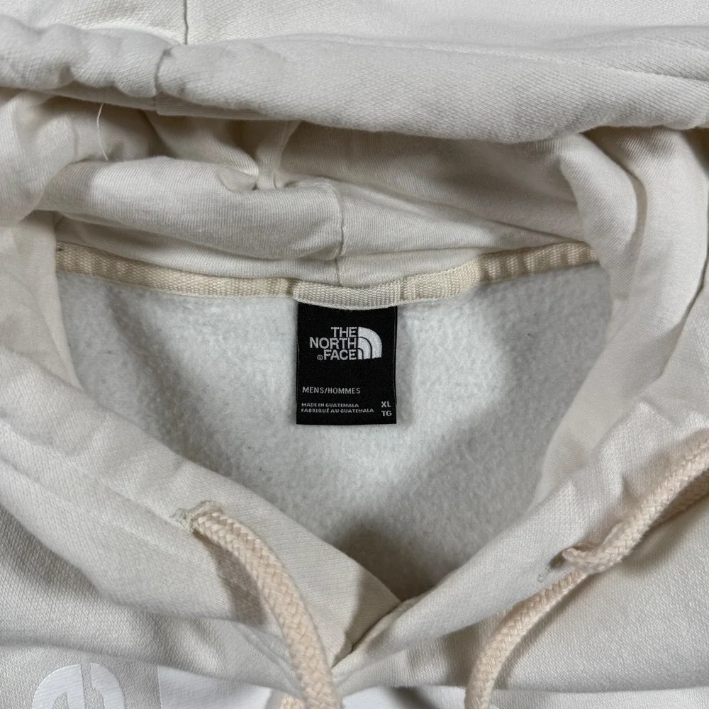 The North Face Cream Pullover‎ Hoodie Sweatshirt Graphic Mens Size XL